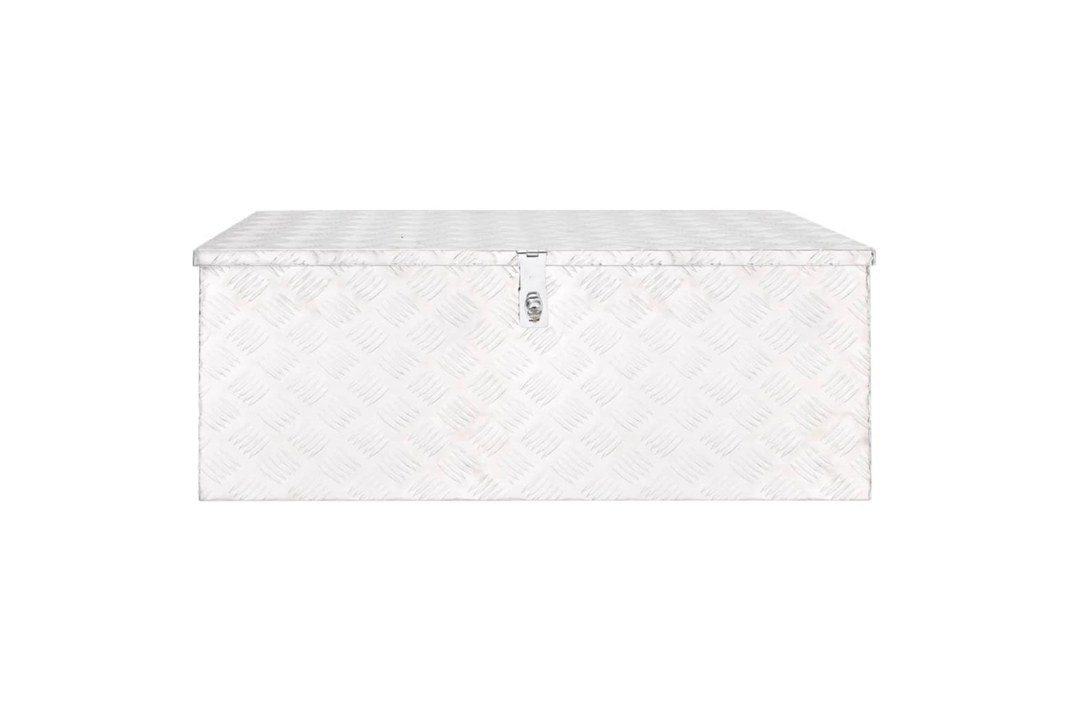 vidaXL 152256 Storage Box Silver 100x55x37cm Aluminium