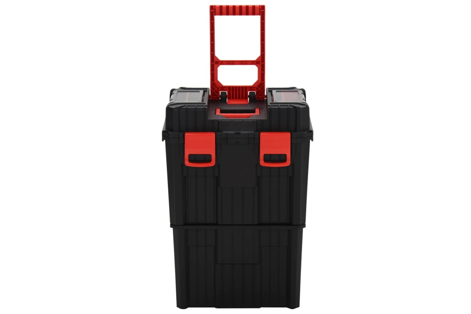 vidaXL 152097 Toolbox Trolley Black And Red Polypropylene