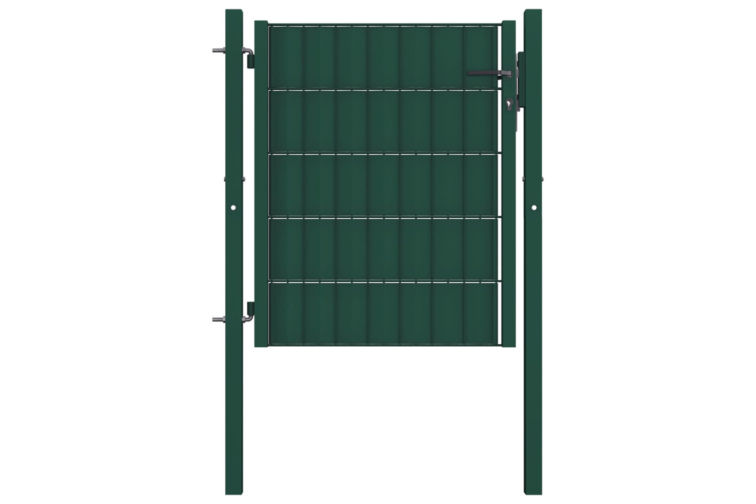 vidaXL 145227 Fence Gate Pvc And Steel 100x81cm Green