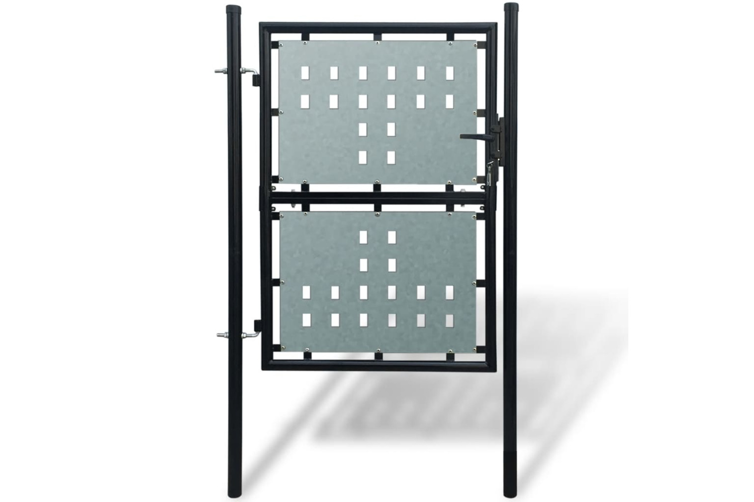 vidaXL 141686 Black Single Door Fence Gate 100 X 175cm