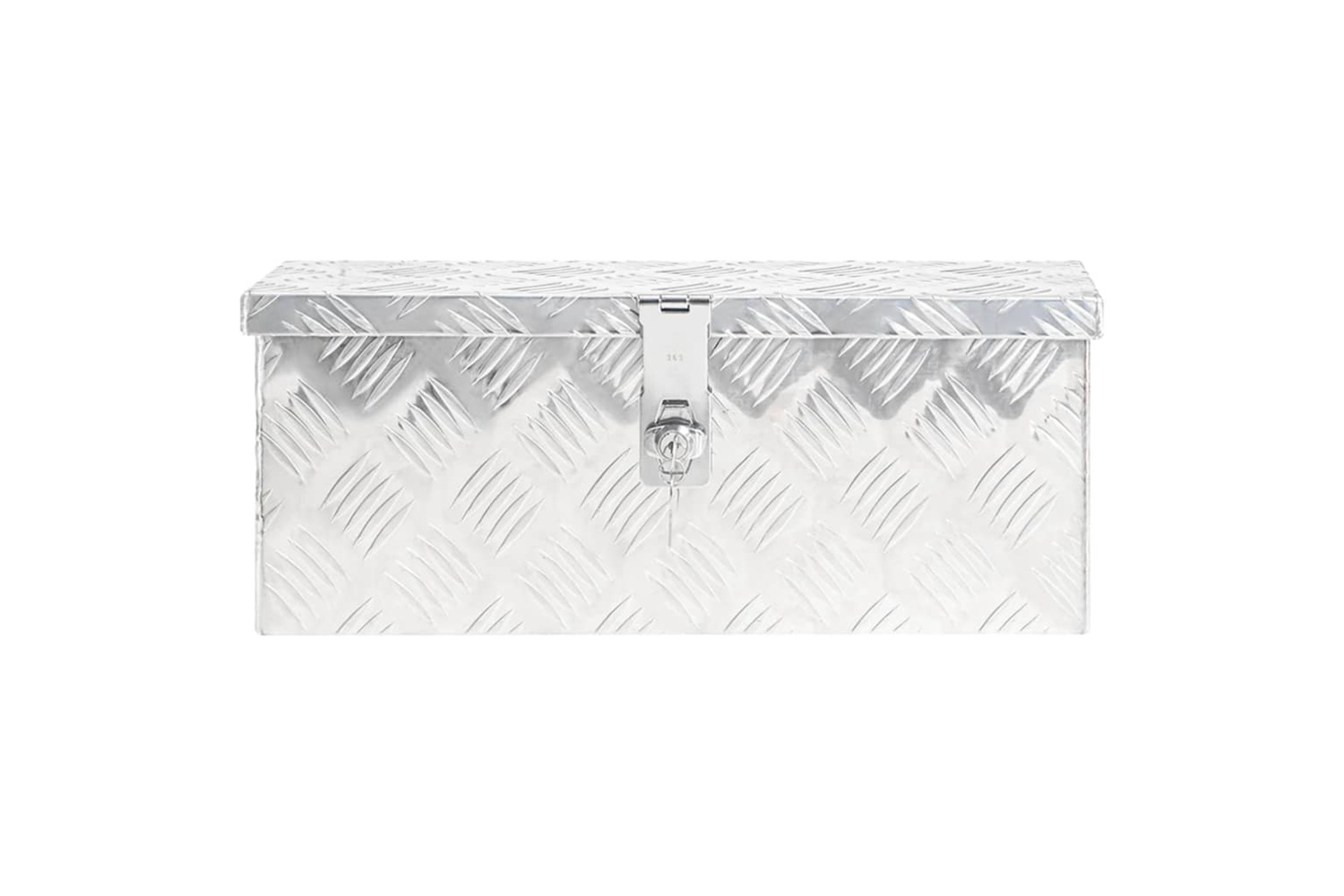 vidaXL 152246 Storage Box Silver 50x20.5x15cm Aluminium