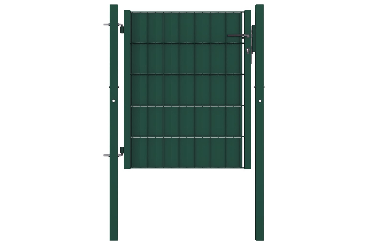 vidaXL 145228 Fence Gate Pvc And Steel 100x101cm Green