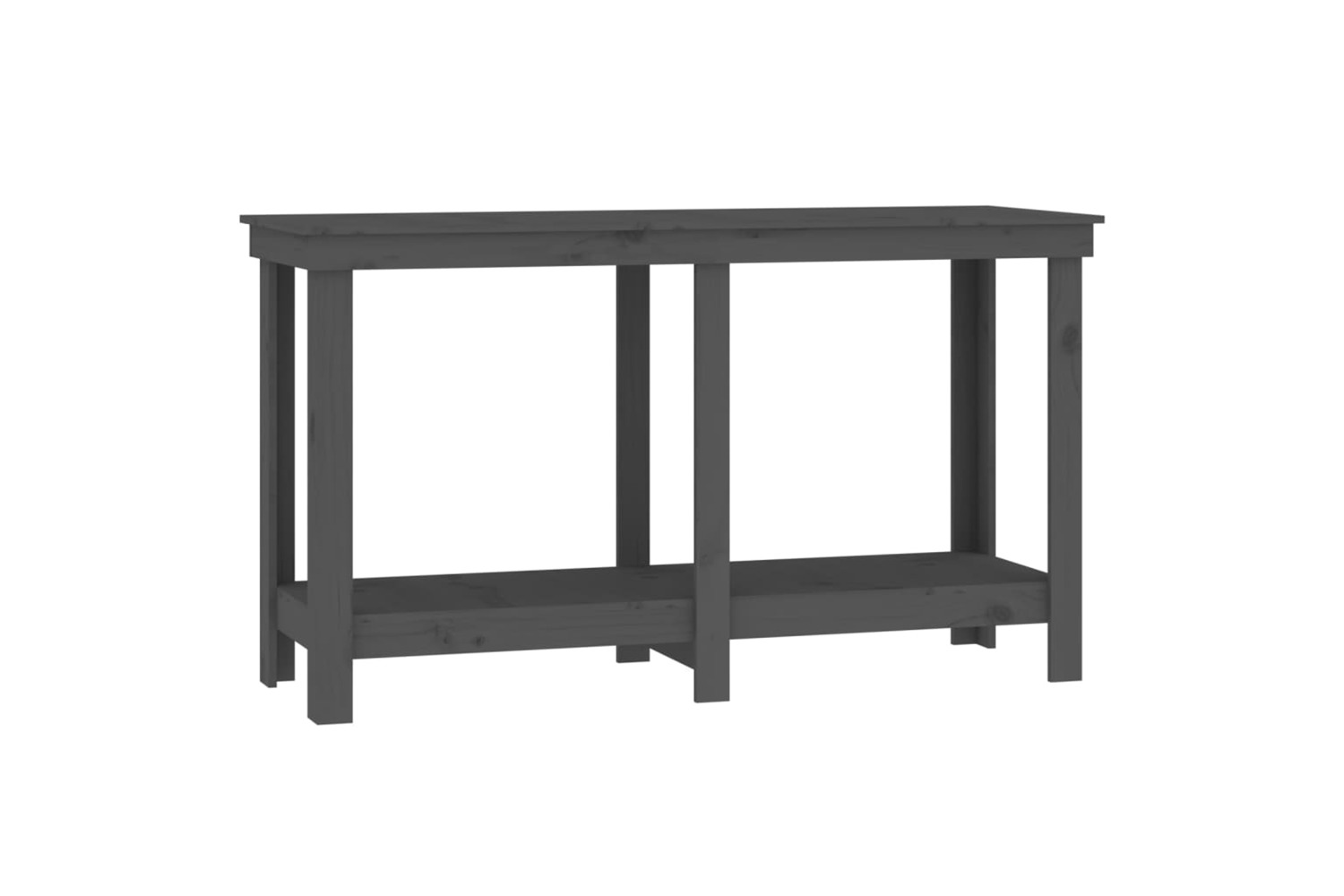 vidaXL 822508 Work Bench Grey 140x50x80cm Solid Wood Pine