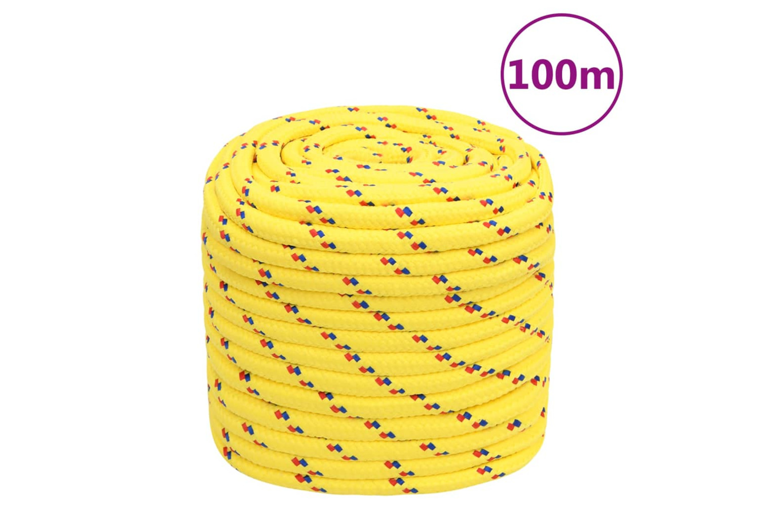 vidaXL 152627 Boat Rope Yellow 16mm 100 M Polypropylene