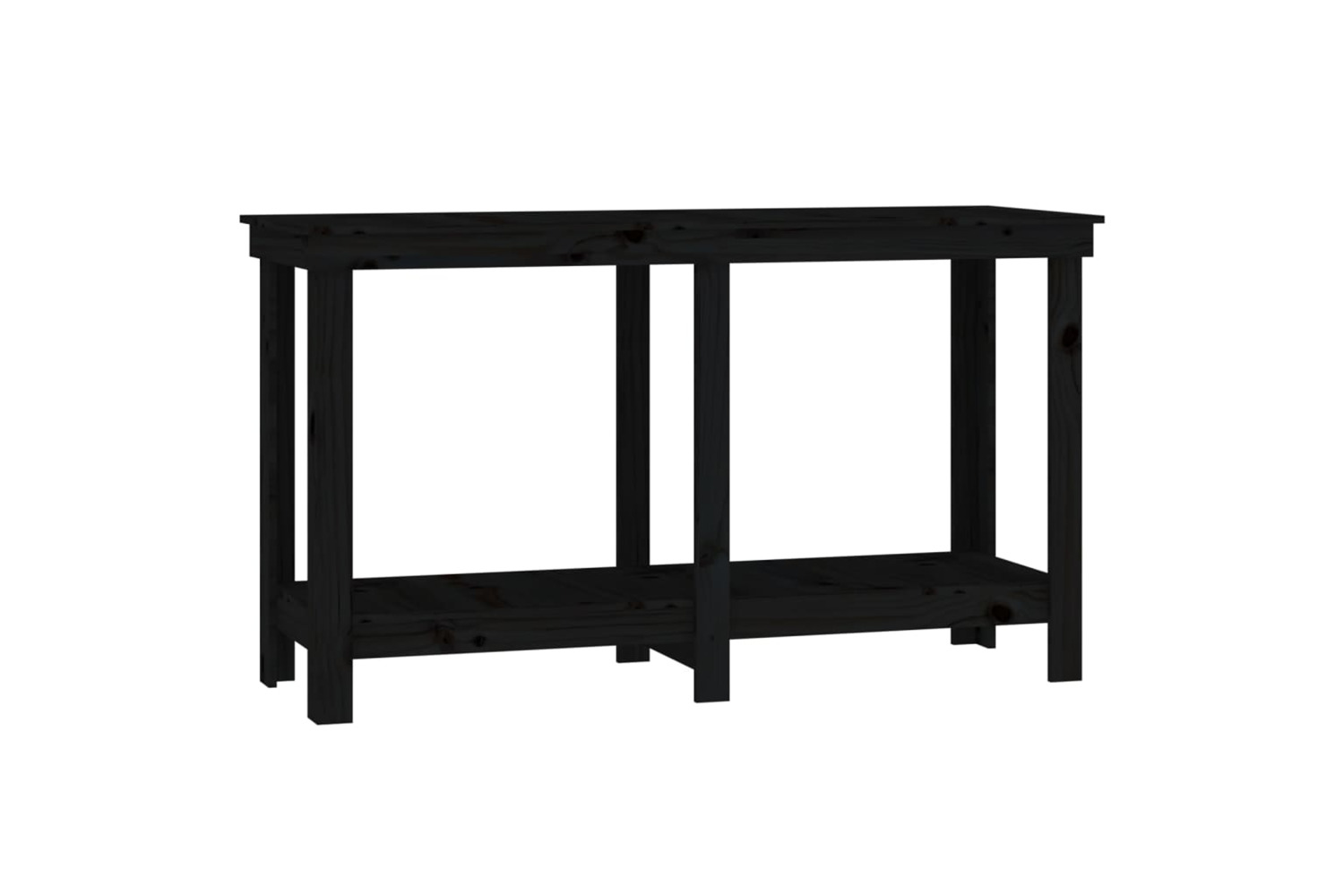 vidaXL 822510 Work Bench Black 140x50x80cm Solid Wood Pine