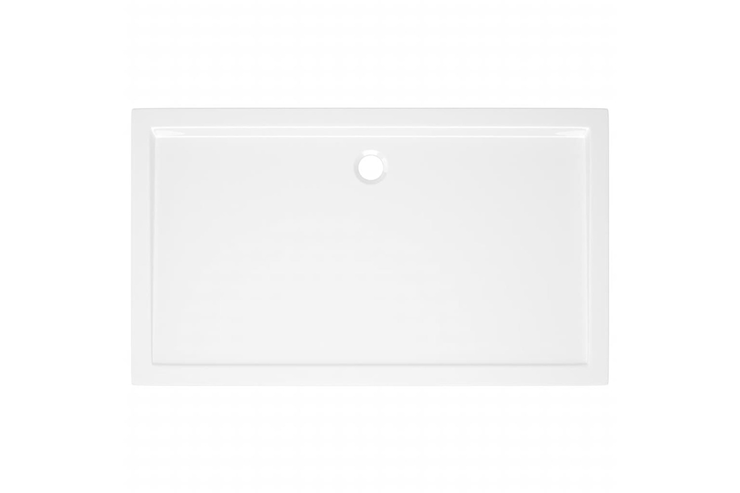 vidaXL 148905 Rectangular Abs Shower Base Tray White 70x120cm