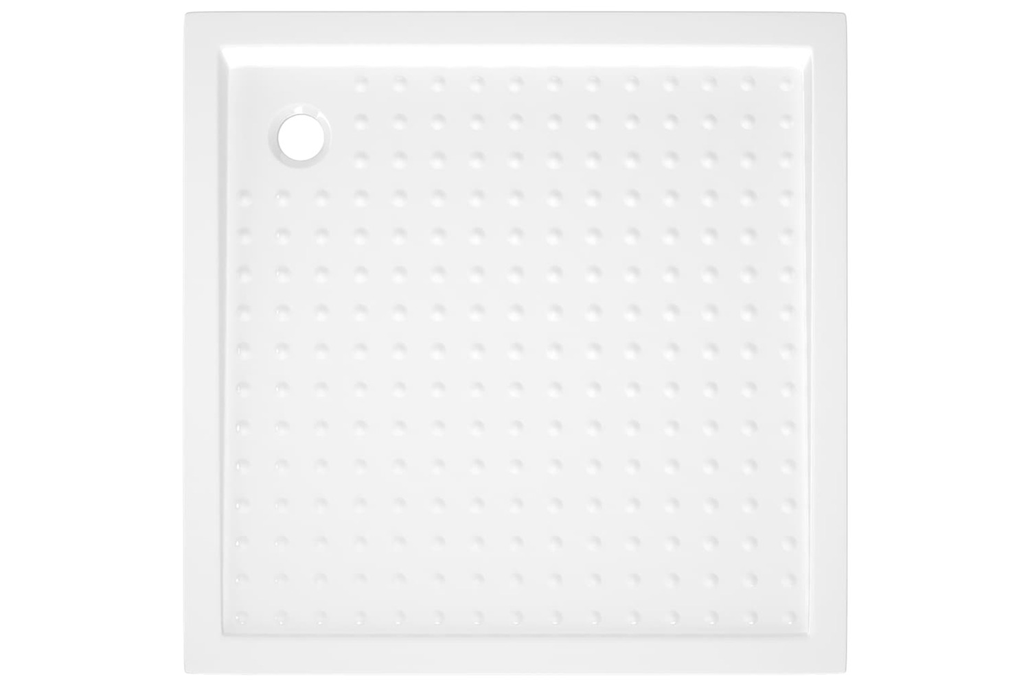 vidaXL 148900 Shower Base Tray With Dots White 80x80x4cm Abs