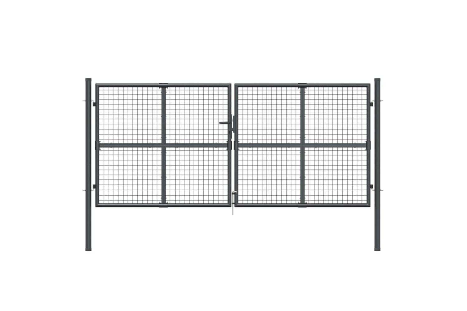 vidaXL 154530 Mesh Garden Gate Anthracite 300x175cm Galvanised Steel