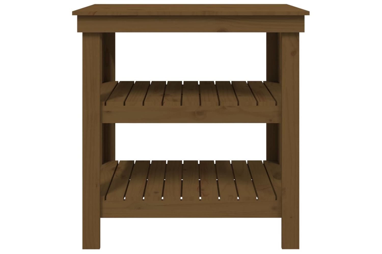 vidaXL 823642 Work Bench Honey Brown 78.5x50x80cm Solid Wood Pine