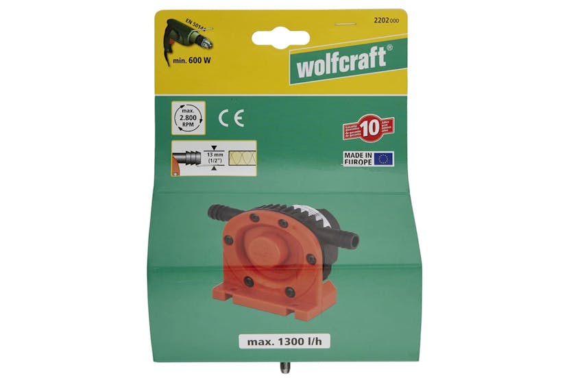 Wolfcraft 405119 Drill-powered Pump 1300 L/h S=6 Mm 2202000