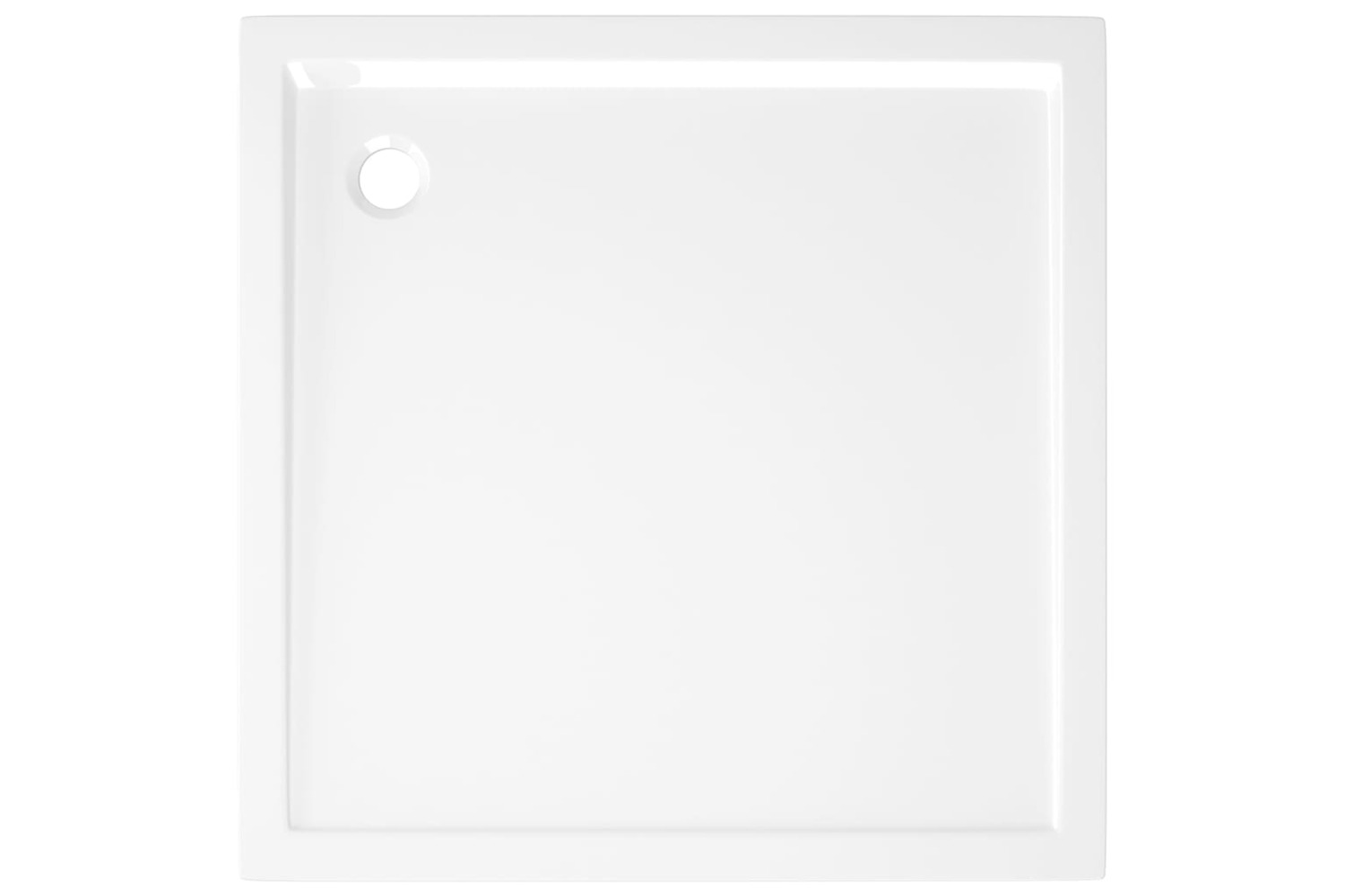 vidaXL 148907 Square Abs Shower Base Tray White 80x80cm