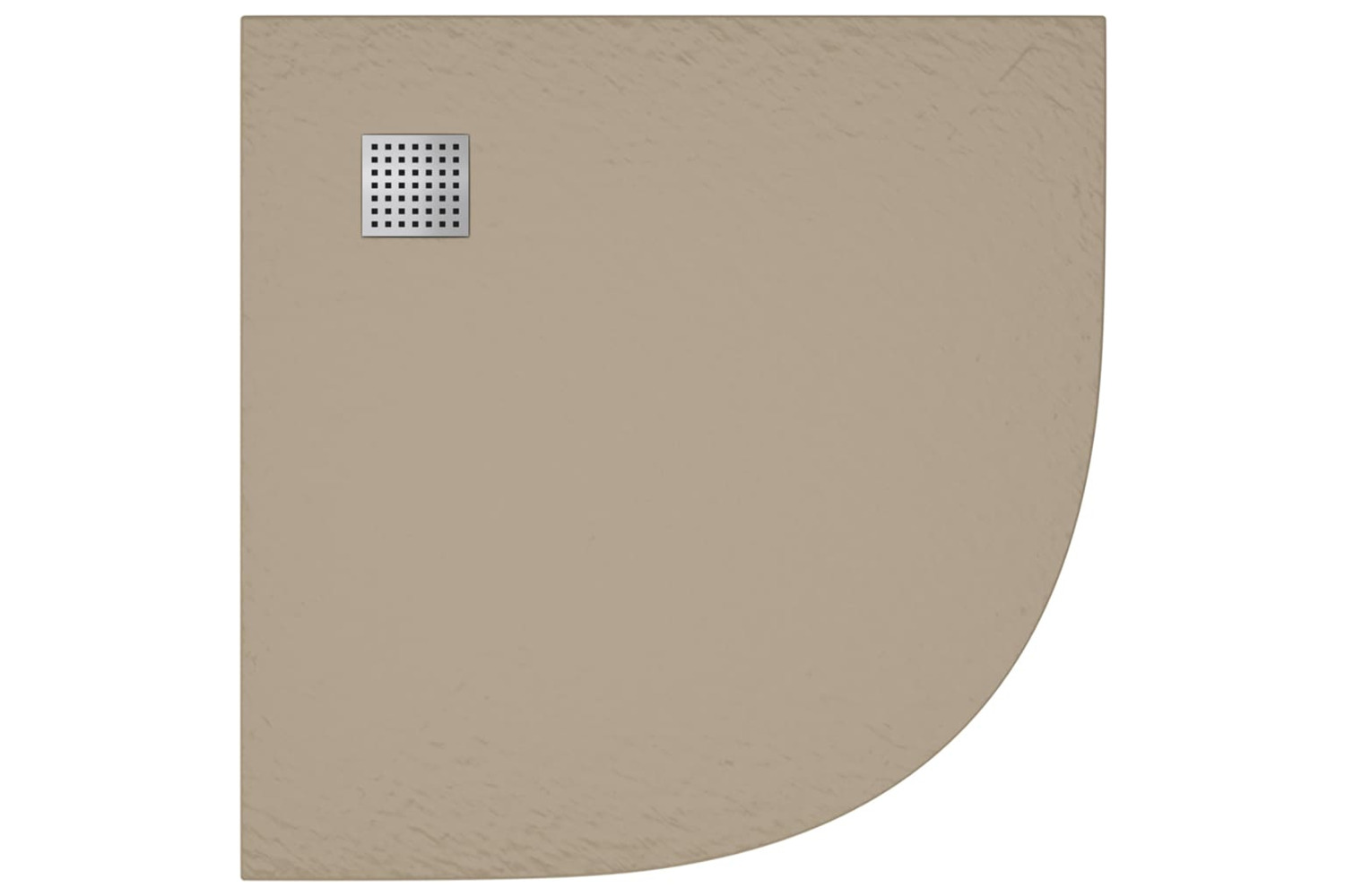 vidaXL 148929 Shower Base Tray Smc Brown 90x90cm