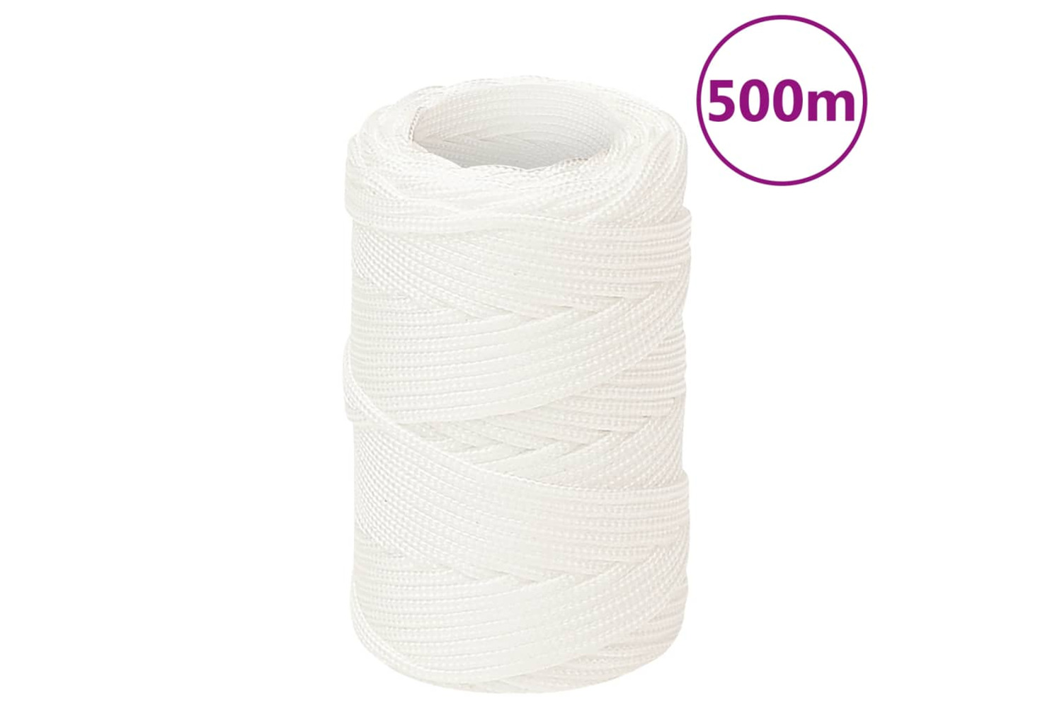 vidaXL 152533 Boat Rope Full White 2mm 500 M Polypropylene