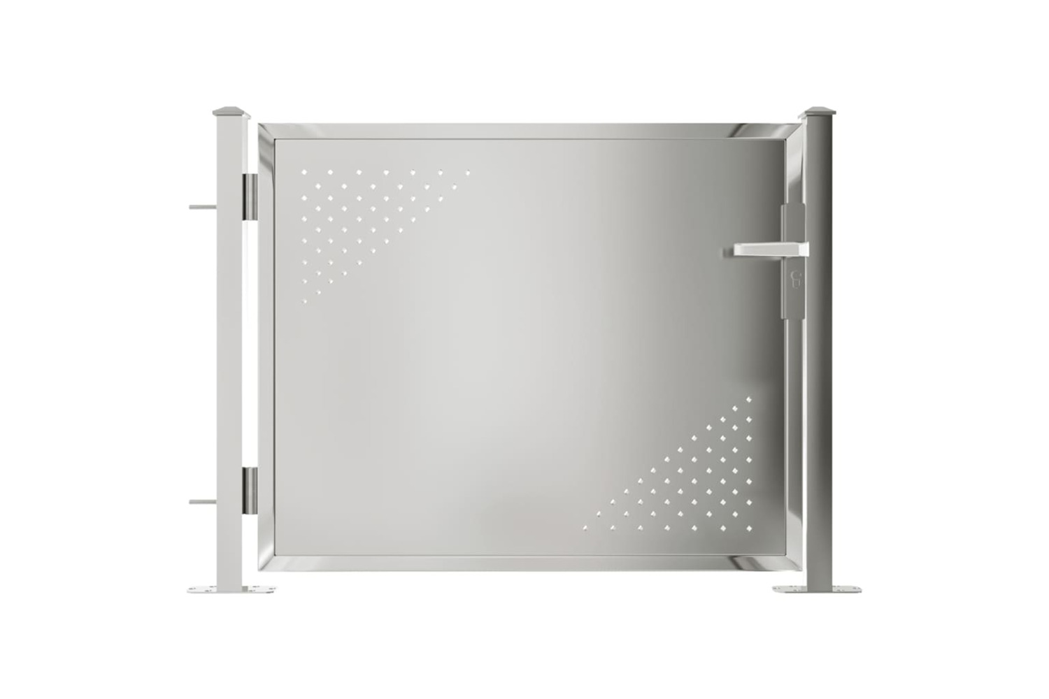 vidaXL 316864 Garden Gate 100x75cm Stainless Steel