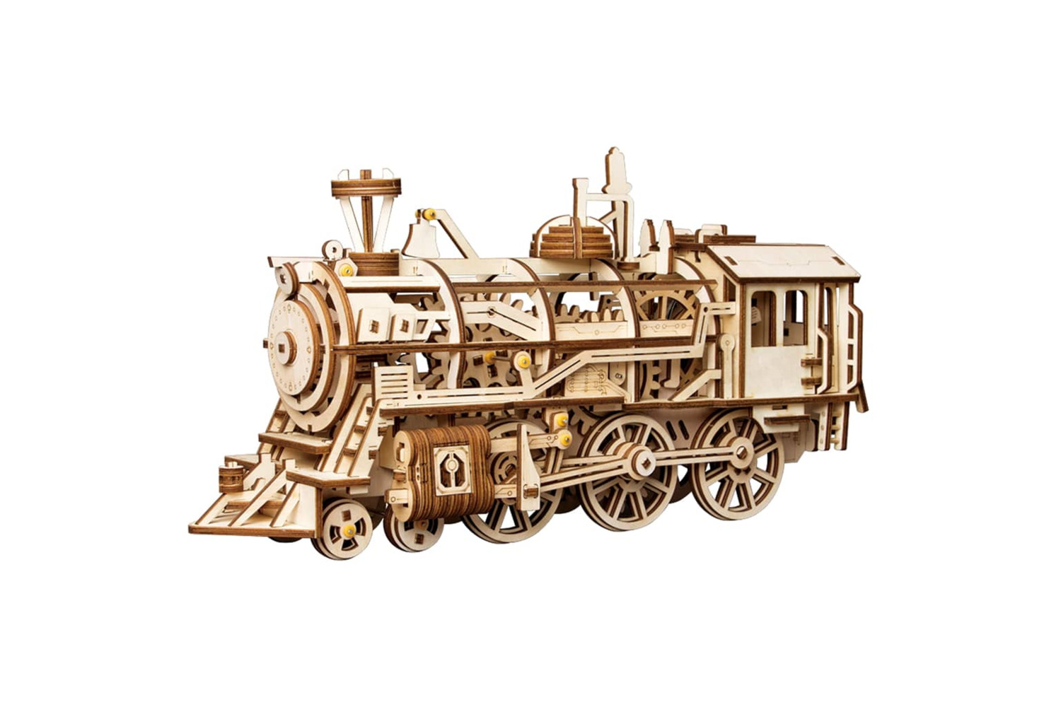 Robotime 432209 Mechanical Wooden Train Locomotive