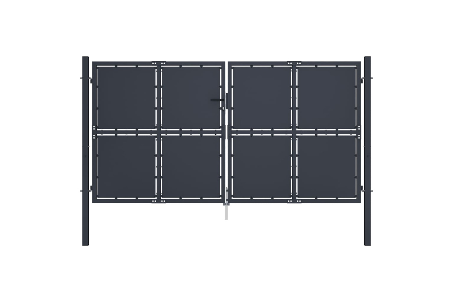 vidaXL 144526 Garden Gate Steel 300x150cm Anthracite