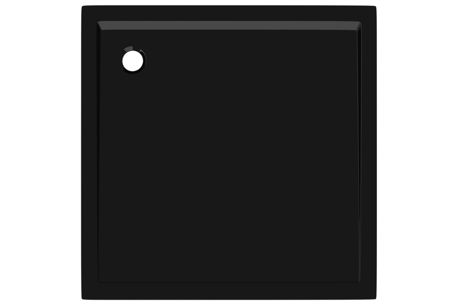 vidaXL 148913 Square Abs Shower Base Tray Black 90x90cm