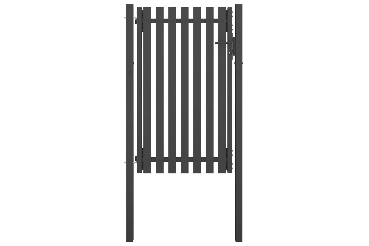 vidaXL 146330 Garden Fence Gate Steel 1x2 M Anthracite