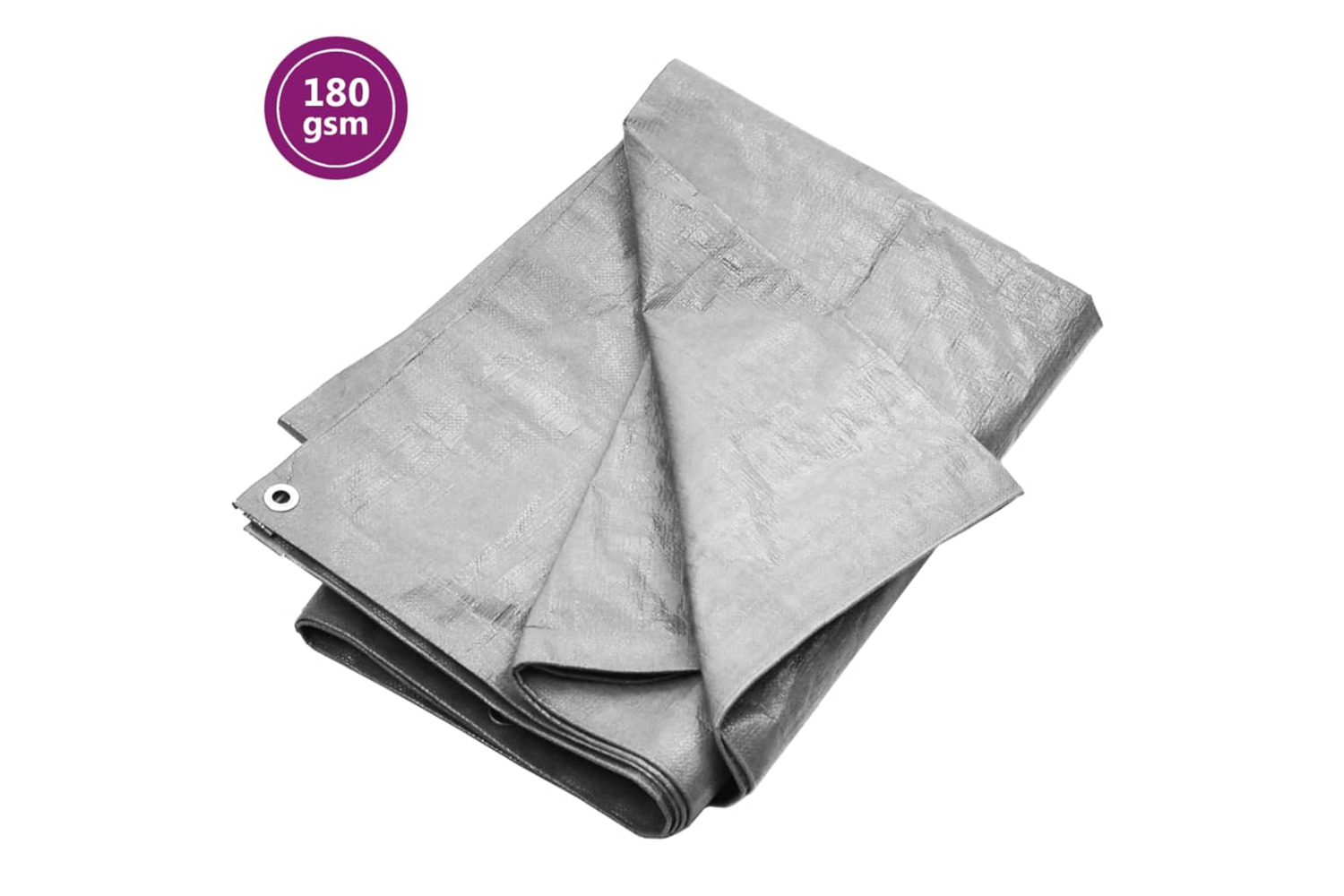 vidaXL 151482 Tarpaulin 180 G/m² 3x3 M Grey Hdpe