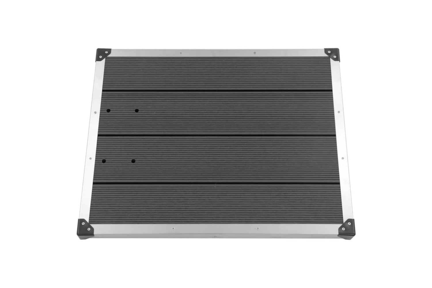 vidaXL 48203 Outdoor Shower Tray Wpc Stainless Steel 80x62cm Grey