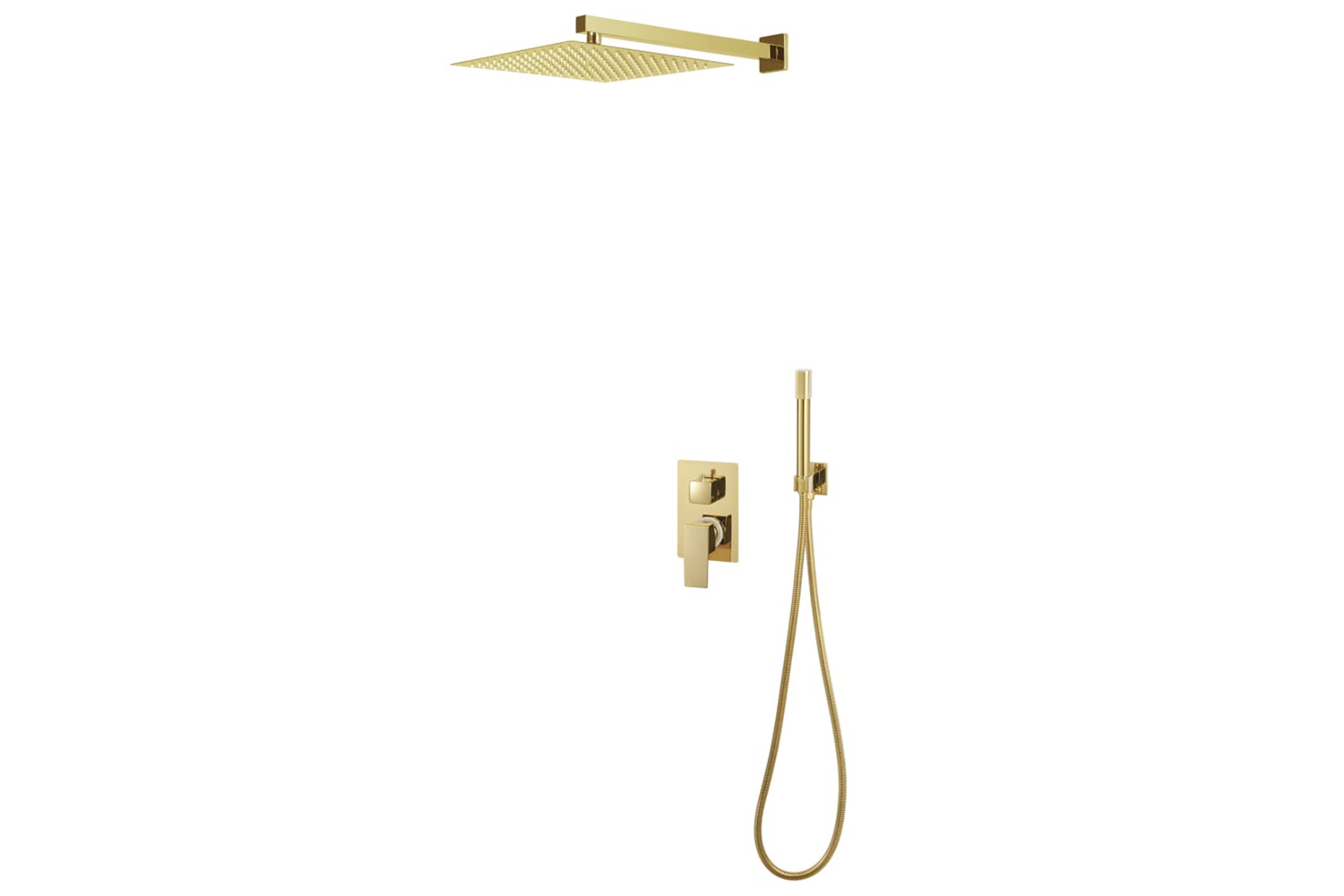 vidaXL 147719 Shower System Stainless Steel 201 Gold