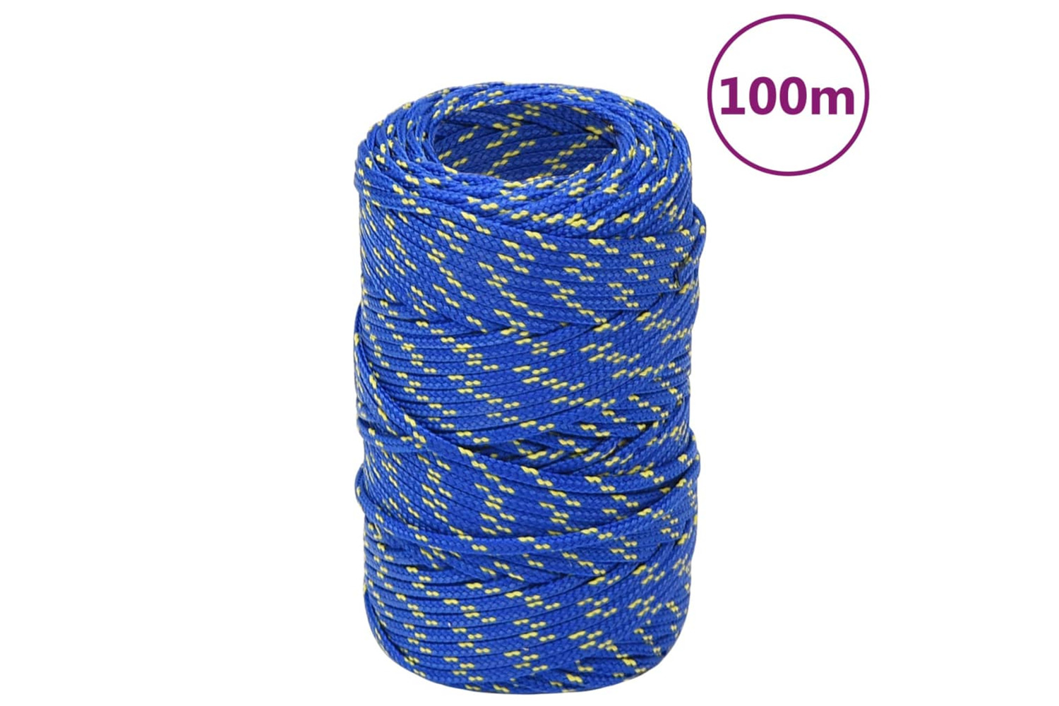 vidaXL 152425 Boat Rope Blue 2mm 100 M Polypropylene