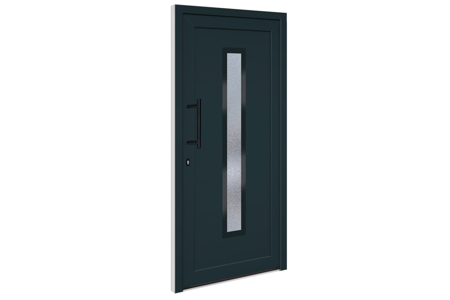 vidaXL 3157085 Front Door Anthracite 98x200cm Pvc