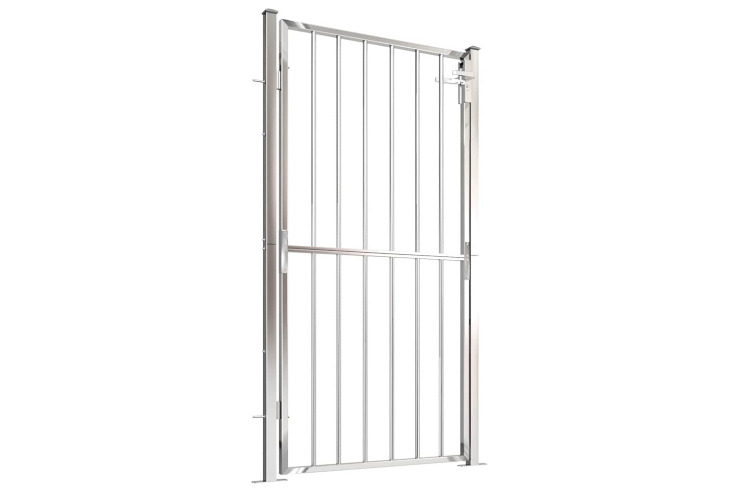 Vidaxl Garden Gate 100x180 Cm Stainless Steel