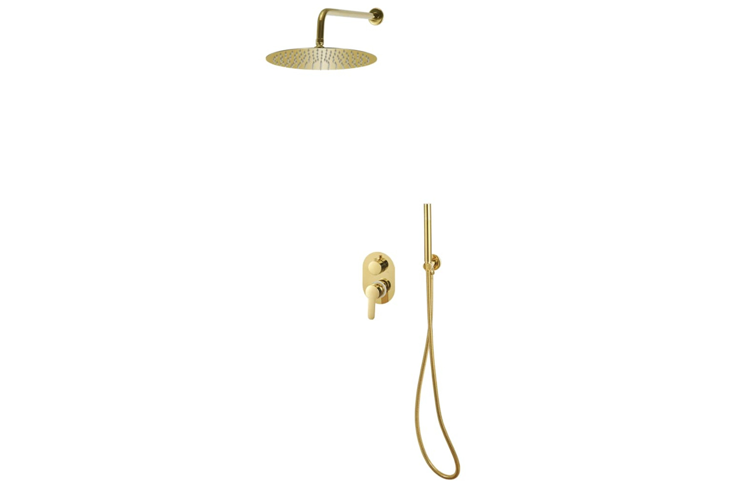 vidaXL 147722 Shower System Stainless Steel 201 Gold