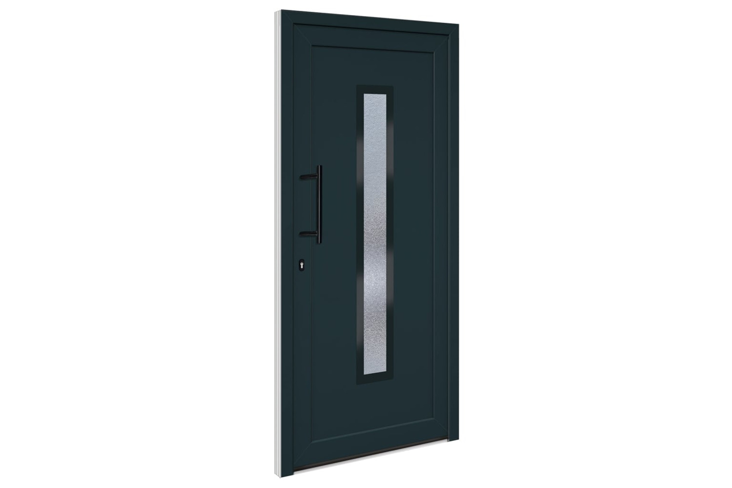 vidaXL 3157086 Front Door Anthracite 98x208cm Pvc