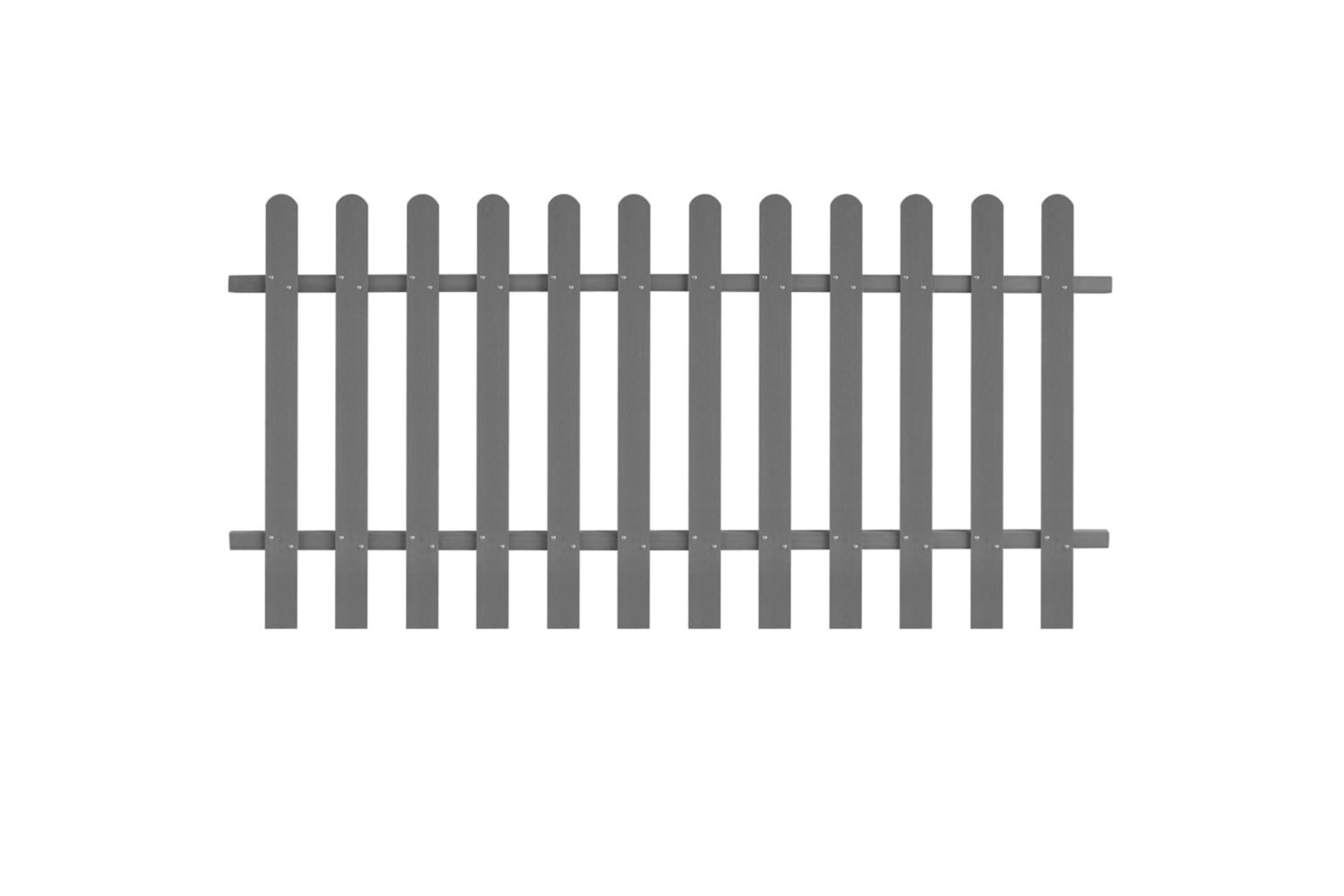 vidaXL 42820 Picket Fence Wpc 200x100cm