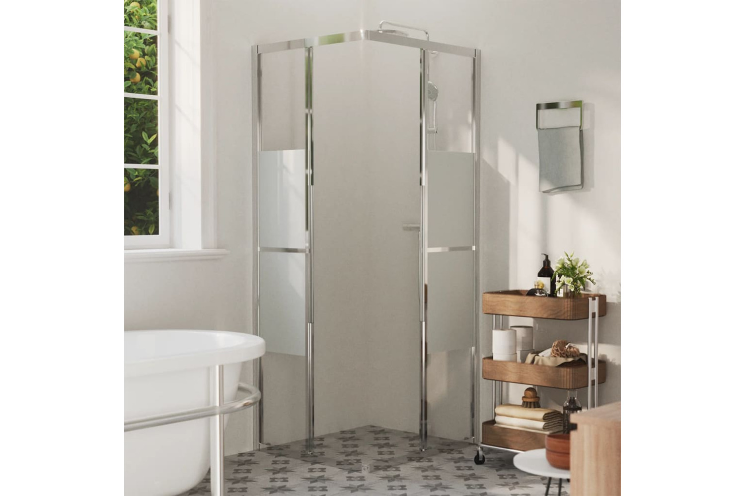 vidaXL 150765 Shower Cabin Esg 80x70x180cm