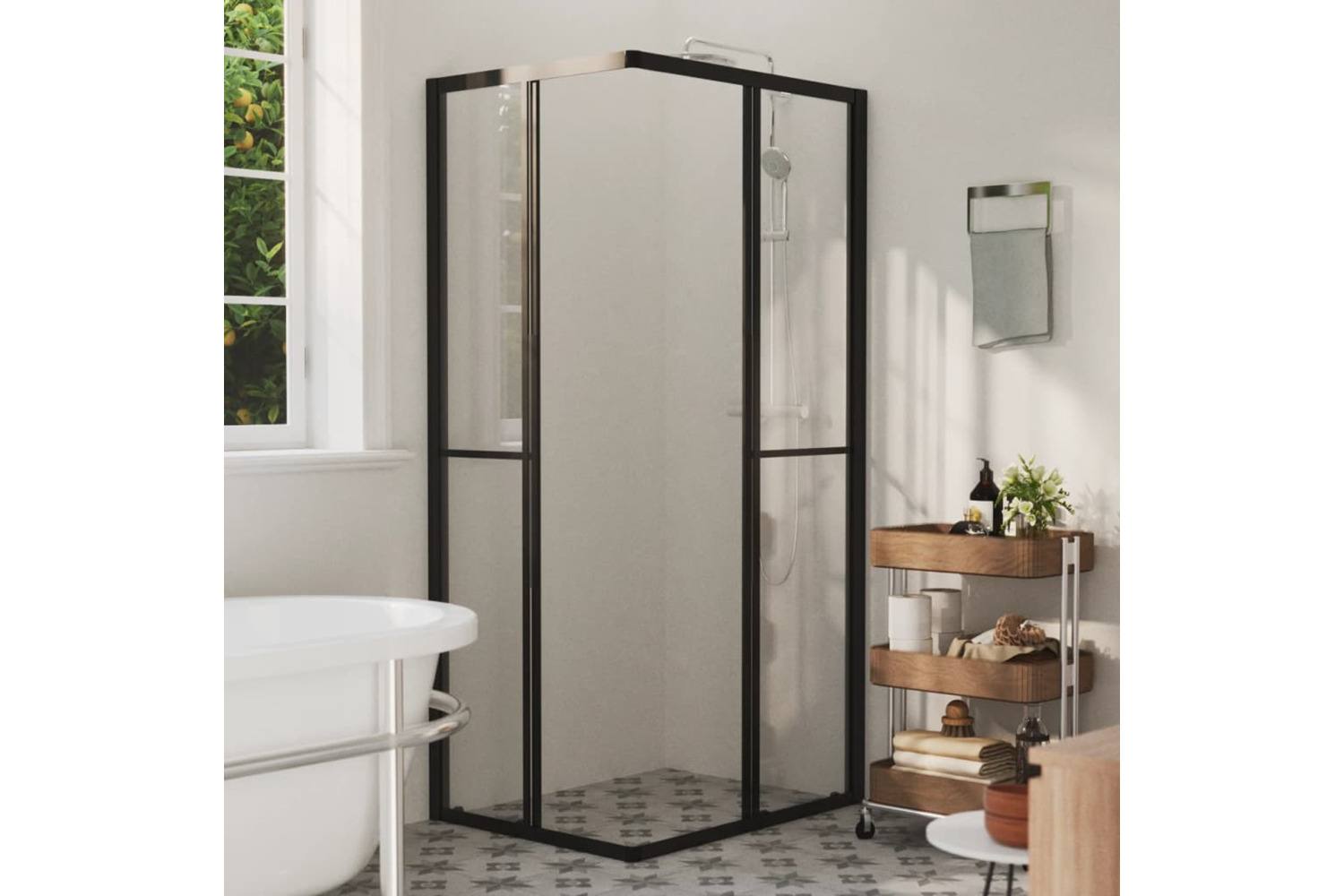 vidaXL 150775 Shower Cabin Esg 90x70x180cm