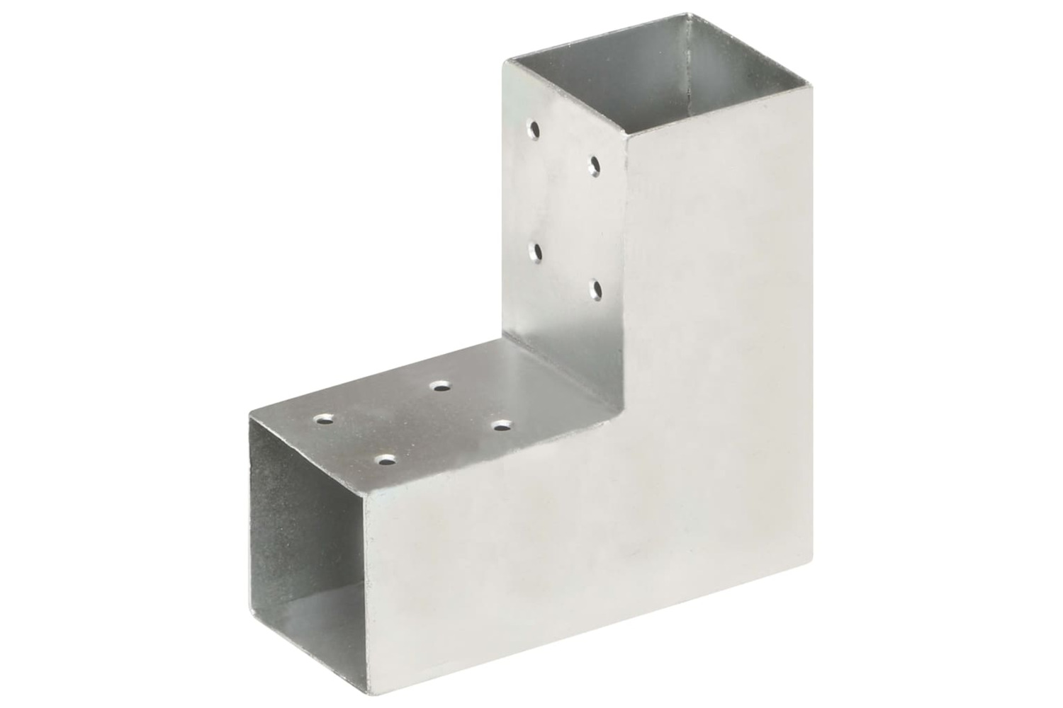 vidaXL 145453 Post Connector L Shape Galvanised Metal 71x71mm