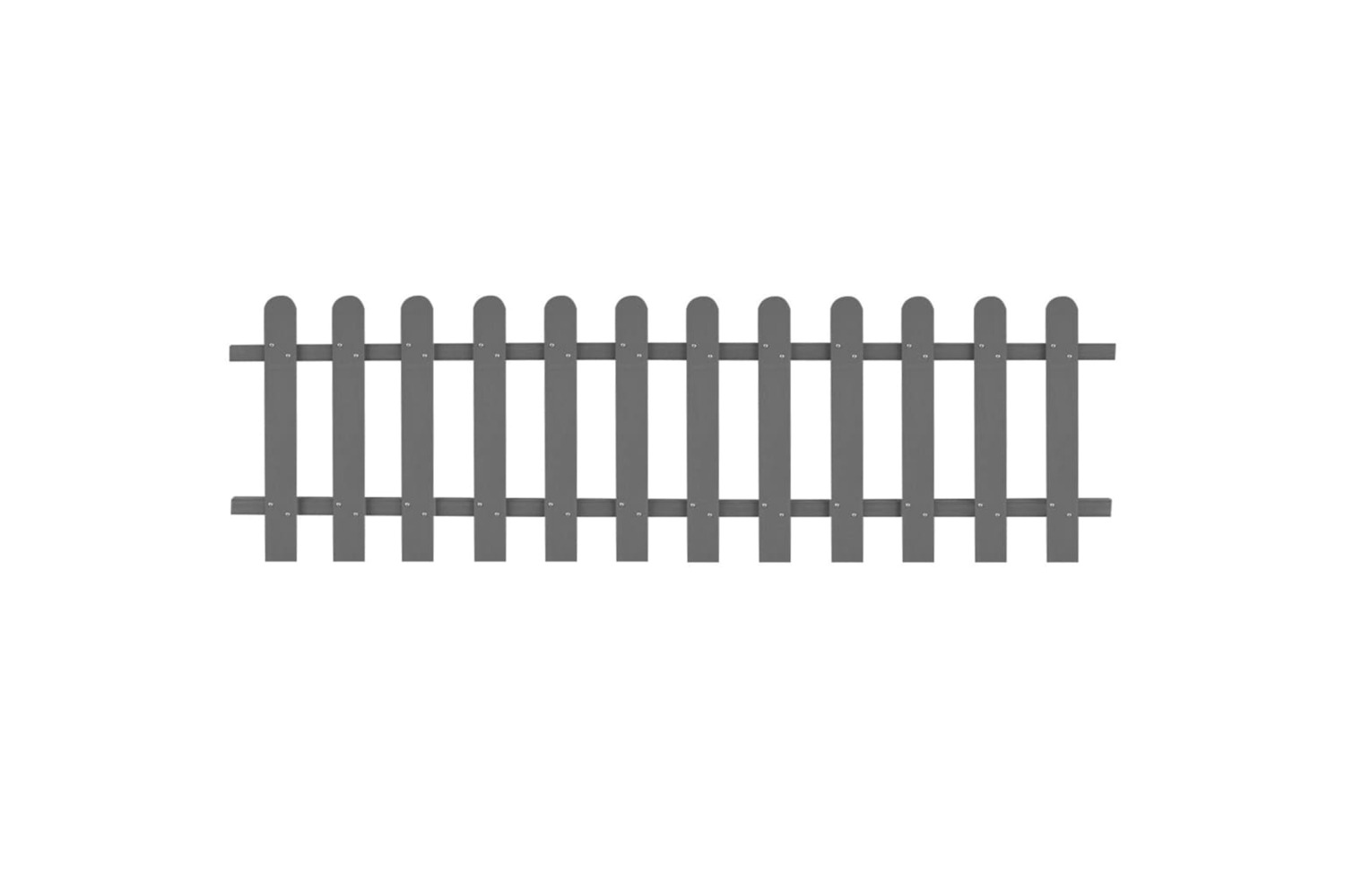 vidaXL 42818 Picket Fence Wpc 200x60cm