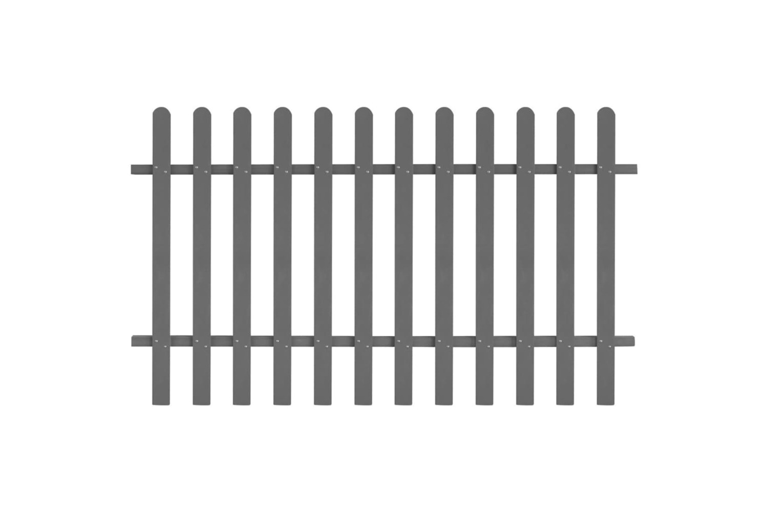 vidaXL 42821 Picket Fence Wpc 200x120cm