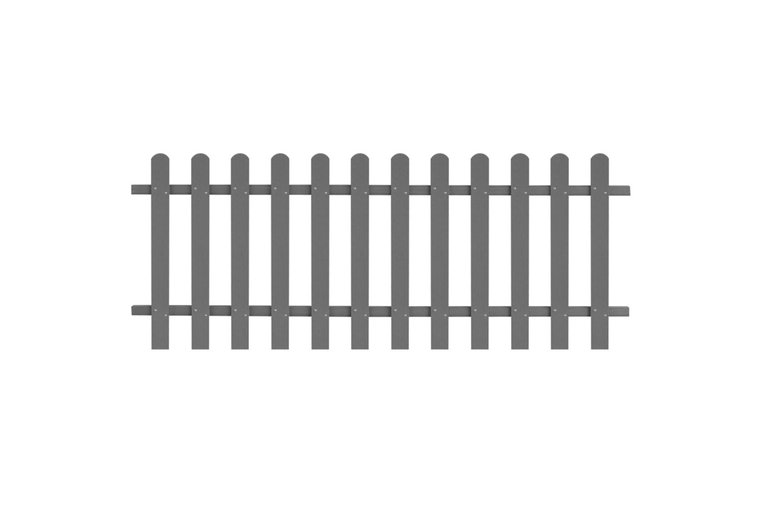 vidaXL 42819 Picket Fence Wpc 200x80cm