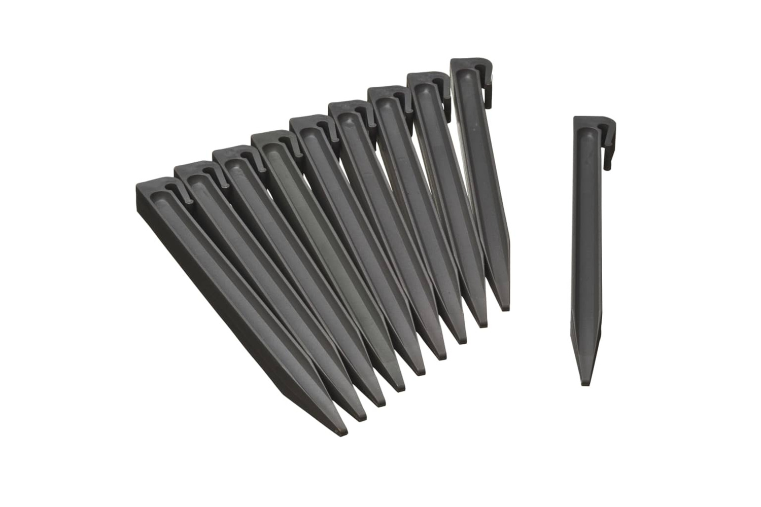 Nature 428505 Garden Anchor Pegs 10 Pcs Grey