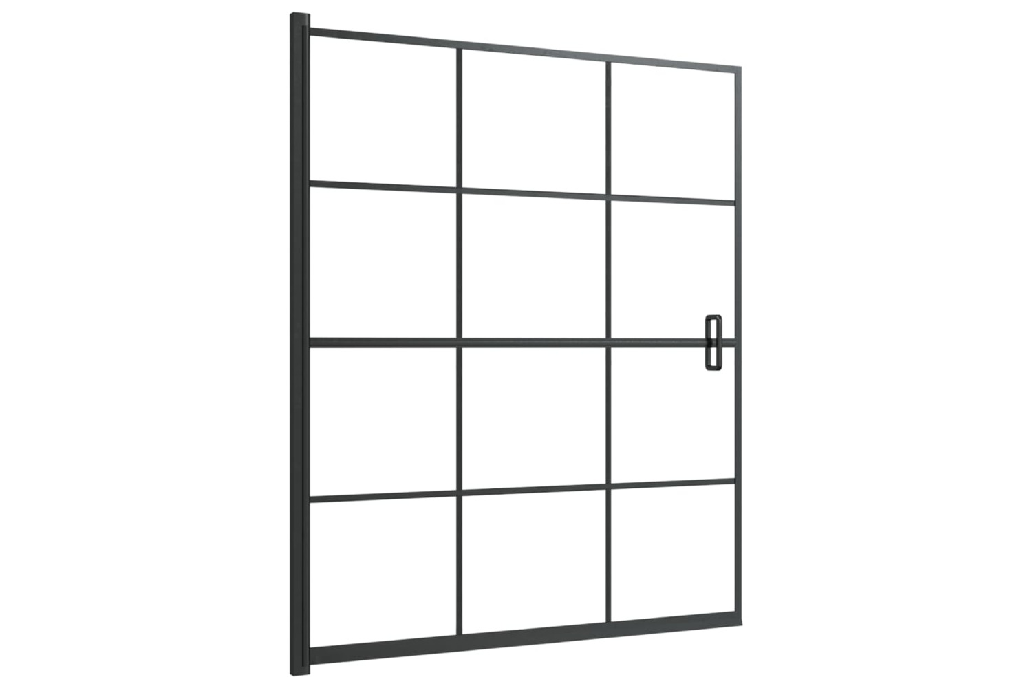 vidaXL 150748 Shower Enclosure Esg 116x140cm Black