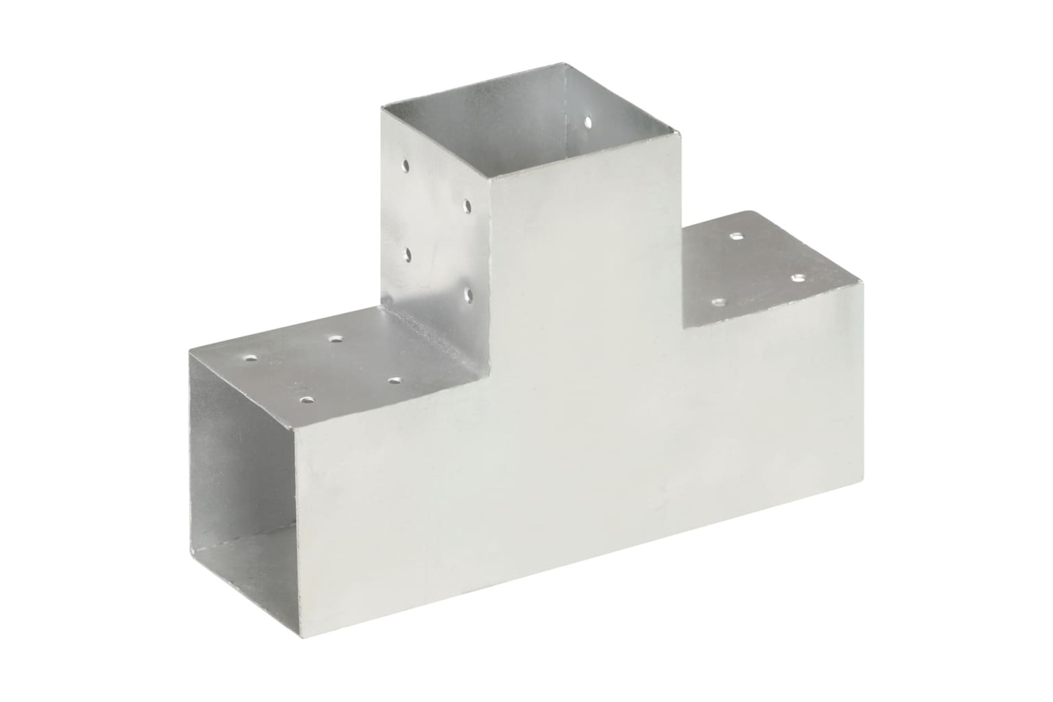 vidaXL 145479 Post Connector T Shape Galvanised Metal 101x101mm