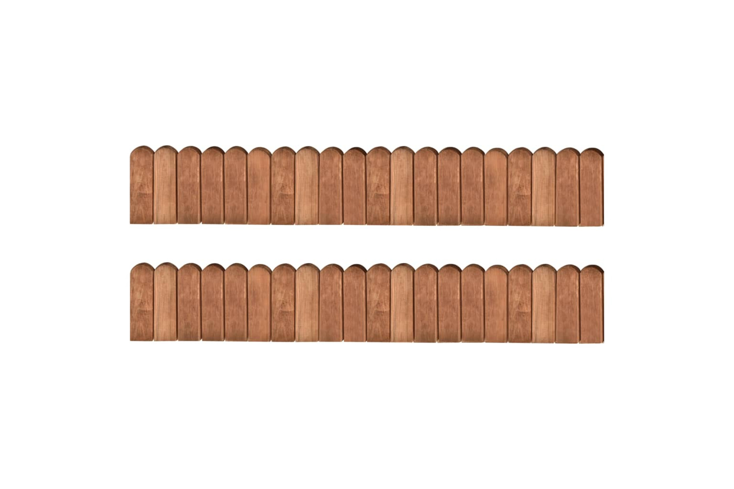 vidaXL Border Rolls 2 Pcs 120cm Impregnated Pinewood