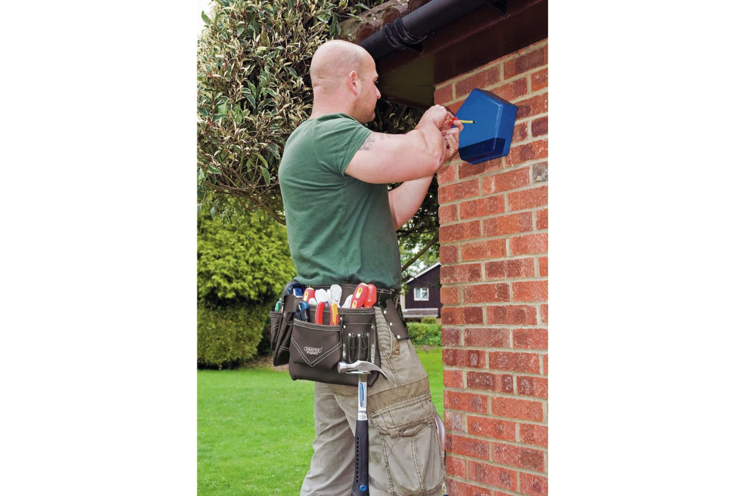 Draper Tools 429534 Oil-tanned Leather Pouch Tool Belt Black 50 Mm