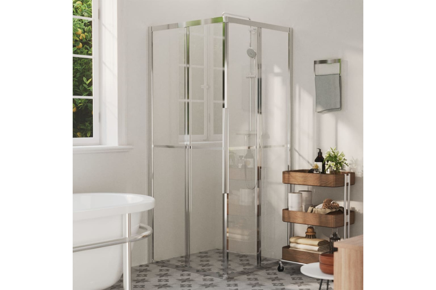 vidaXL 150758 Shower Cabin Esg 80x80x180cm