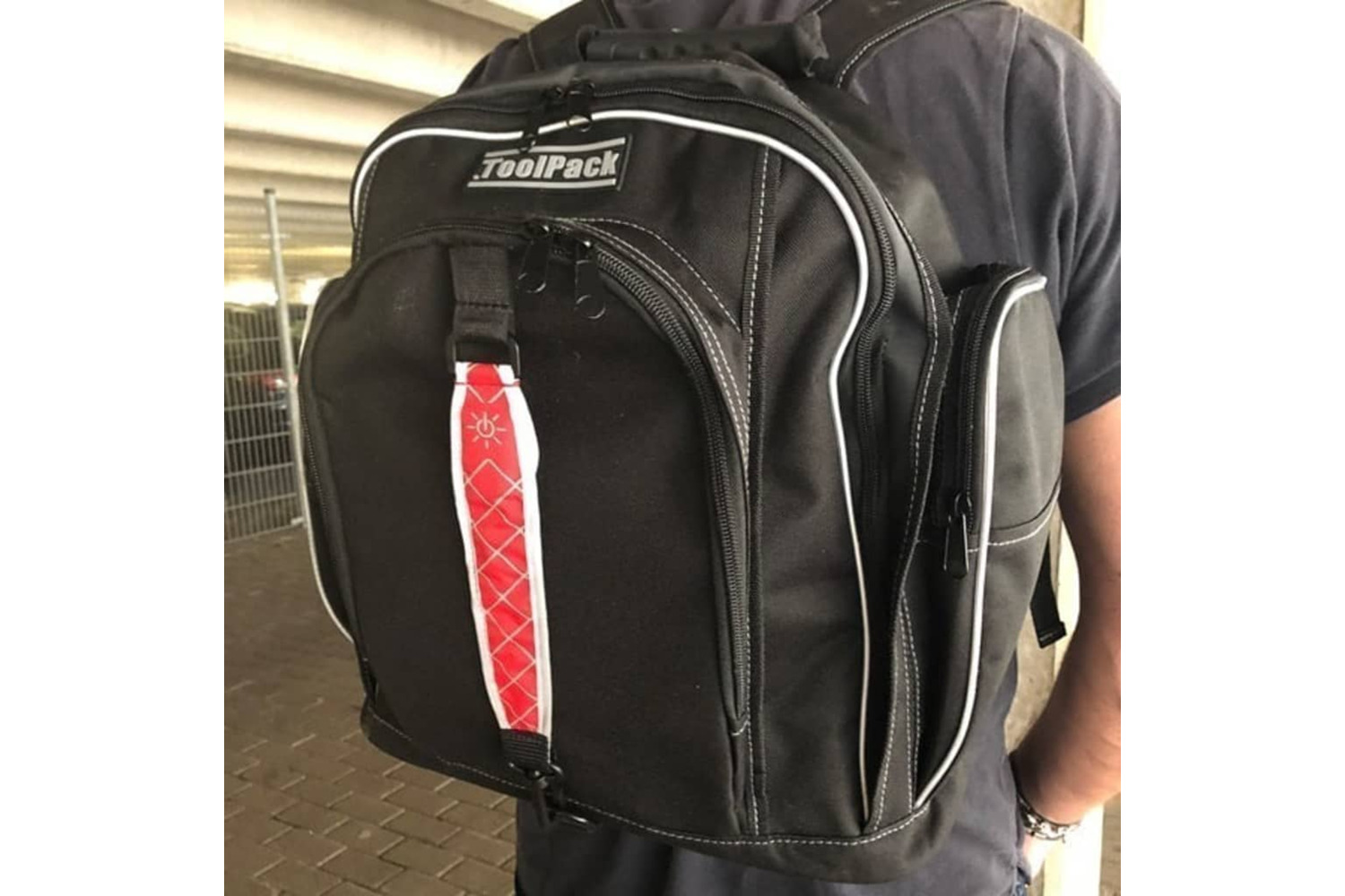 Toolpack 425000 High-visibility Tool Backpack Sight Black