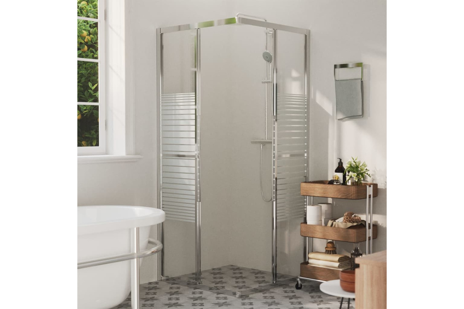 vidaXL 150762 Shower Cabin Esg 80x80x180cm