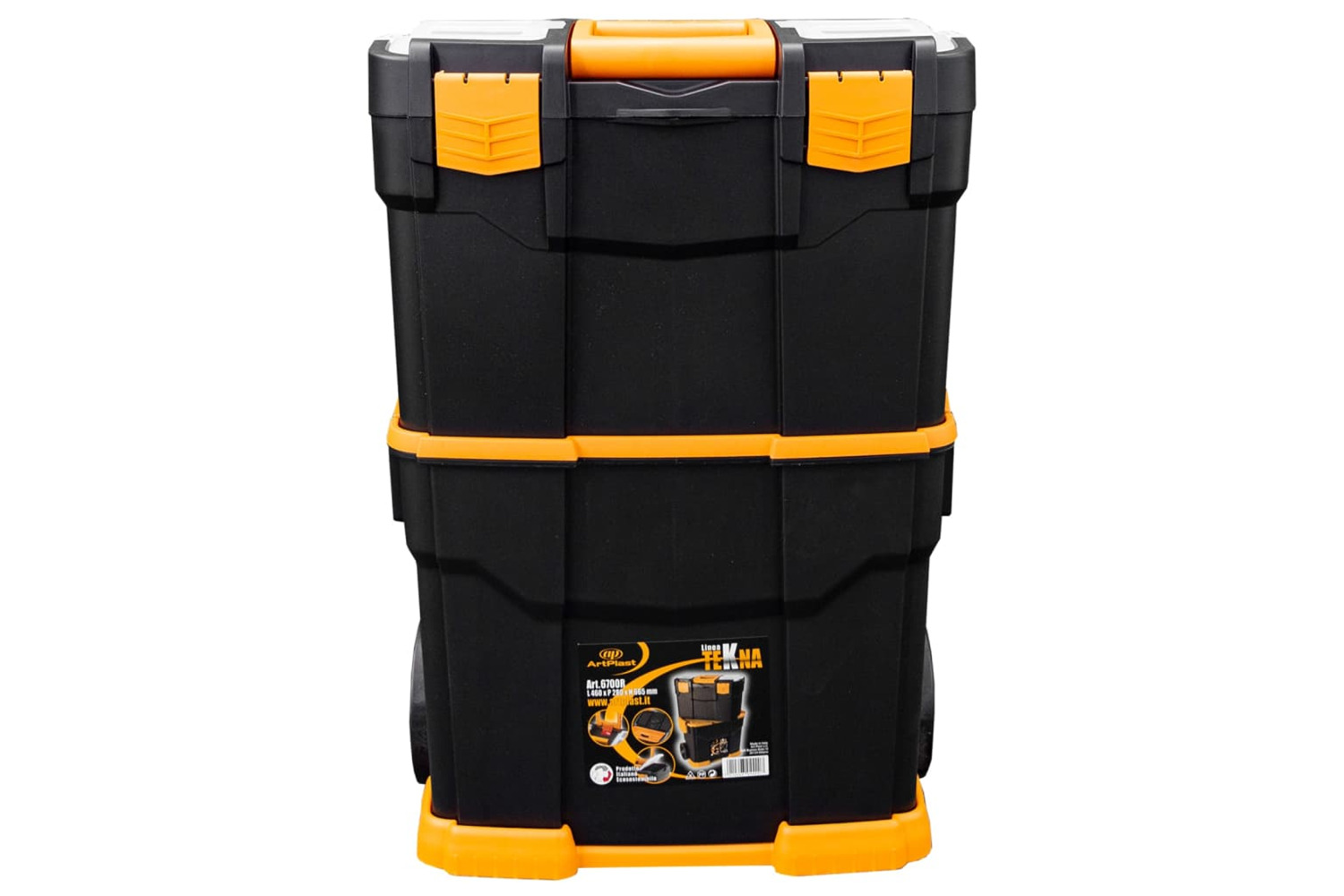 vidaXL 151840 Rolling Tool Box 460x280x677mm Pp