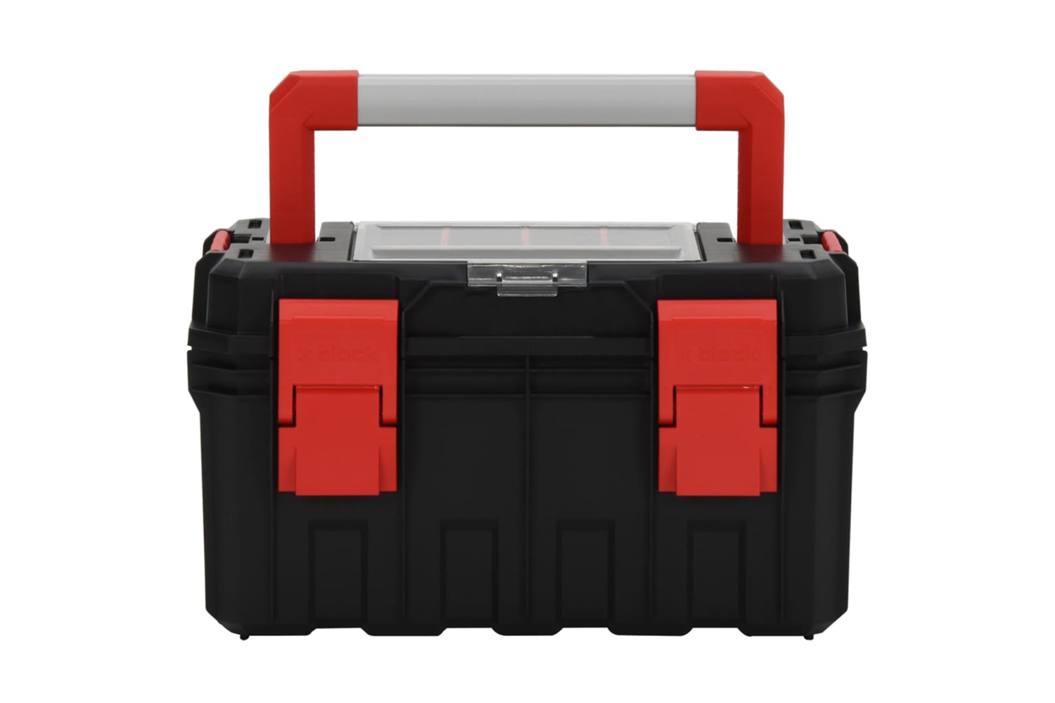 vidaXL 152099 Tool Box Black And Red 45x28x26.5cm