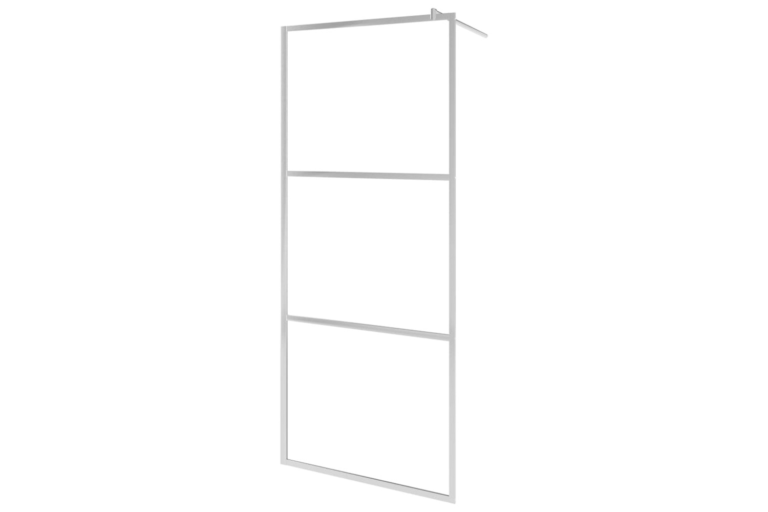 vidaXL 146646 Walk-in Shower Wall With Whole Frosted Esg Glass 90x195cm
