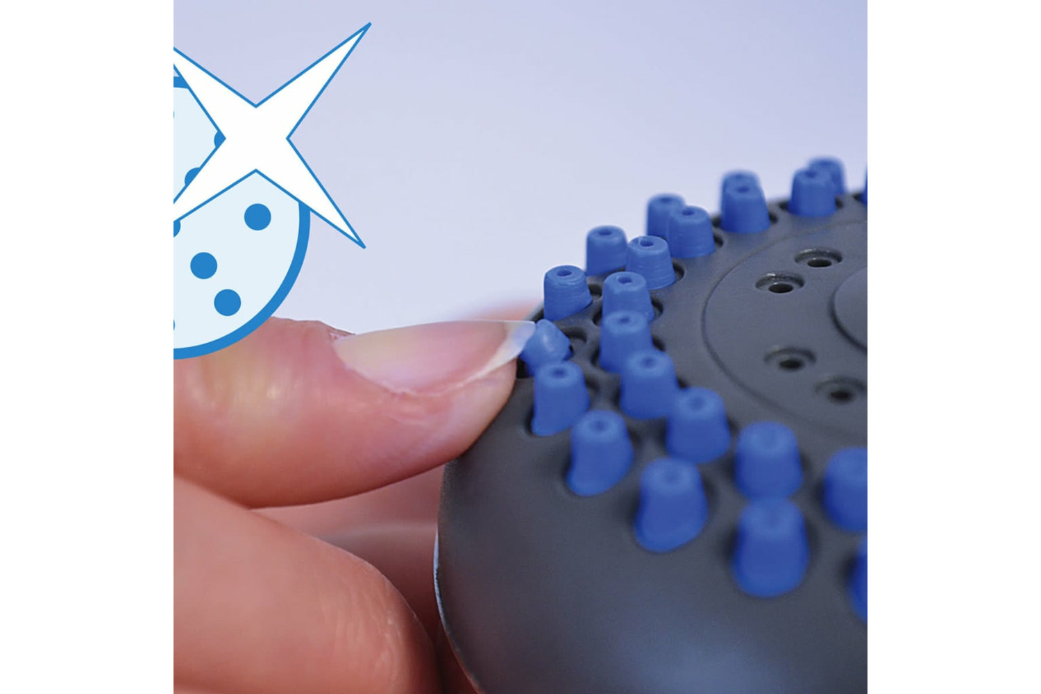 Ridder 421515 Rainshower Set With Massaging Showerhead Bahamas Chrome 91440