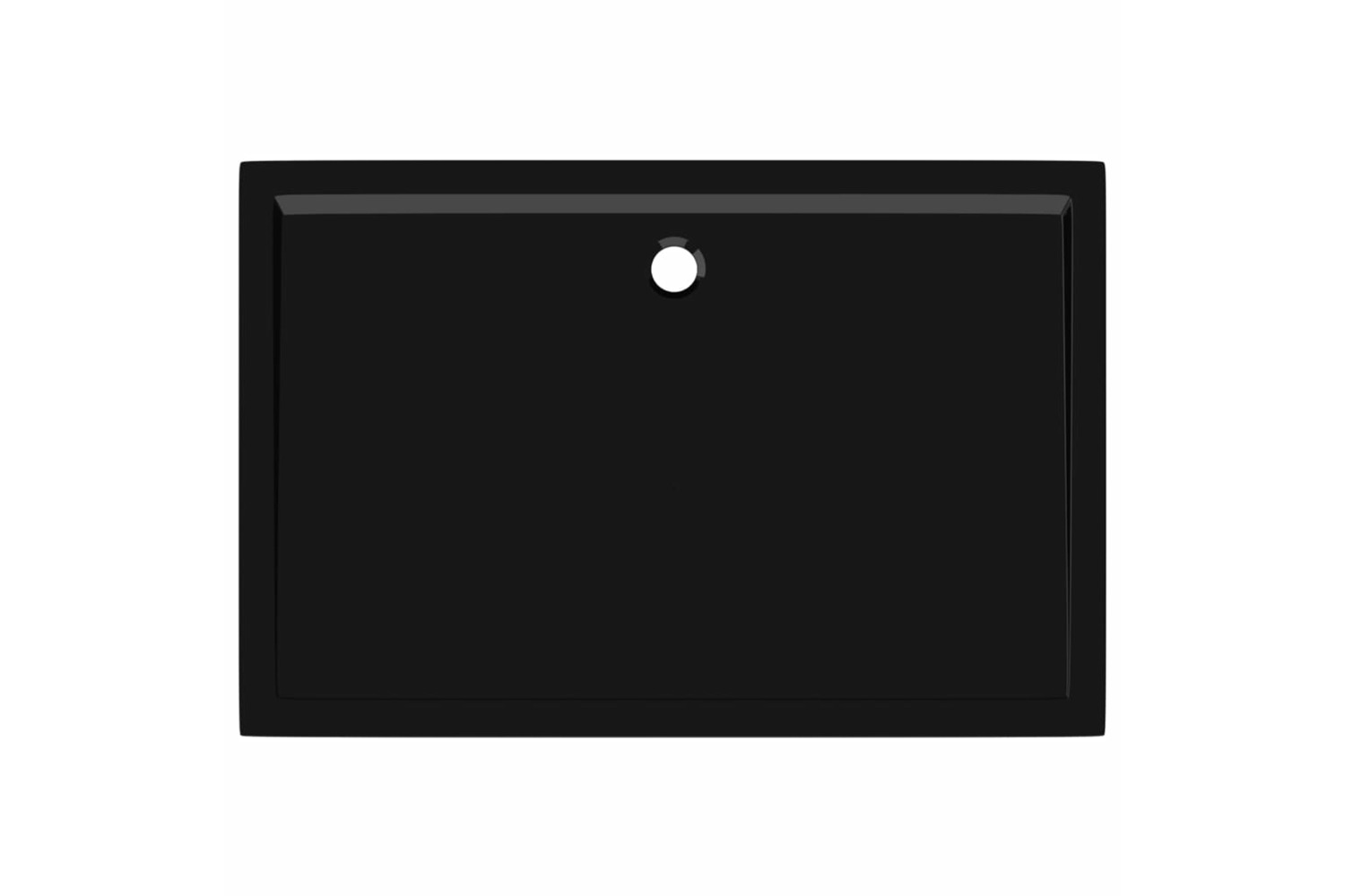 vidaXL 148919 Rectangular Abs Shower Base Tray Black 80x120cm